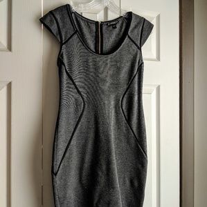 Gray bodycon dress, Express, size 4.